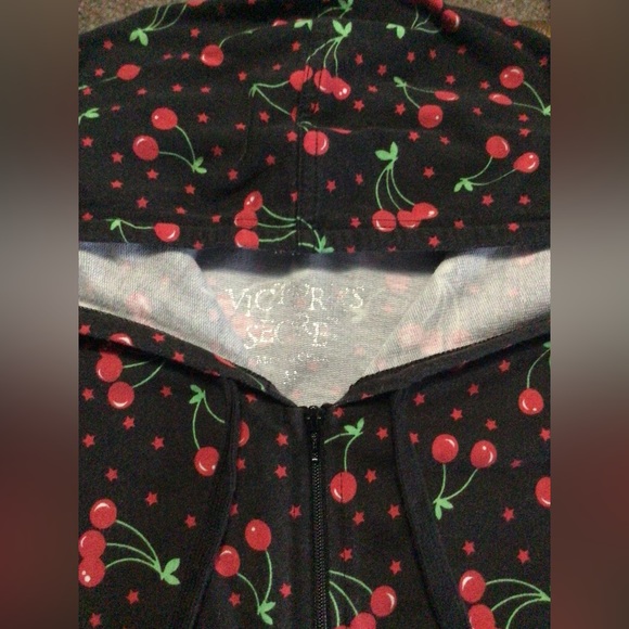 Victoria’s Secret Cherry zippered hoodie. - Picture 5 of 6